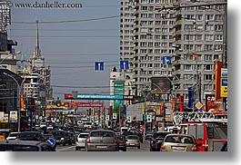 asia, city scenes, downtown, horizontal, moscow, russia, traffic, transportation, photograph