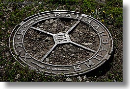 asia, covers, horizontal, manholes, moscow, old, russia, photograph