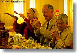 asia, bernhard, colors, emotions, happy, horizontal, janette, laugh, men, moscow, people, russia, senior citizen, smiles, suzanne, tourists, womens, yellow, photograph
