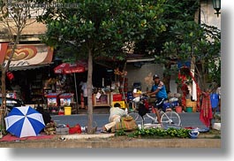 asia, bangkok, bicycles, horizontal, men, thailand, vendors, photograph