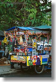 asia, bangkok, carts, gifts, thailand, trinkets, vertical, photograph