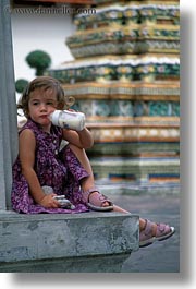 asia, bangkok, girls, little, people, thai, thailand, vertical, photograph