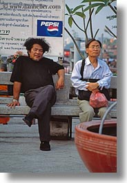 asia, bangkok, men, people, pepsi, thailand, two, vertical, photograph