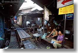 alleys, asia, backs, bangkok, horizontal, people, thailand, womens, photograph