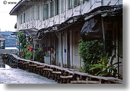 asia, bangkok, buildings, horizontal, river bank, rivers, thailand, photograph