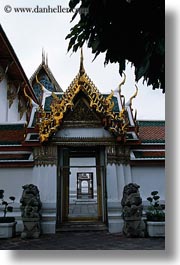 asia, bangkok, doorways, multiple, thailand, vertical, wat phra kaew, photograph