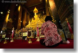 asia, bangkok, floors, horizontal, people, praying, thailand, wat phra kaew, photograph