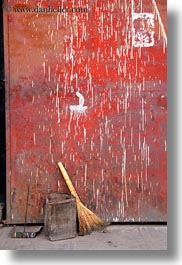 asia, brooms, doors, lhasa, tibet, vertical, photograph
