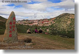 asia, families, ganden, ganden monastery, horizontal, landscapes, lhasa, monastery, tibet, tibetan, photograph