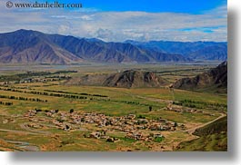 asia, ganden monastery, horizontal, landscapes, lhasa, tibet, valley, views, photograph