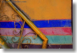 asia, colorful, ganden monastery, horizontal, lhasa, railing, tibet, walls, photograph