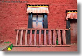 asia, ganden monastery, horizontal, lhasa, tibet, windows, photograph