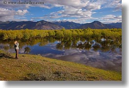 asia, clouds, horizontal, lakes, landscapes, lhasa, mountains, nature, photographers, reflections, tibet, trees, water, photograph