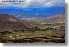 asia, horizontal, lhasa, monastery hike, mountains, tibet, valley, photograph