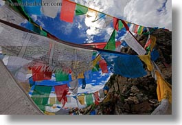 asia, flags, horizontal, lhasa, monastery hike, prayers, sky, tibet, views, photograph