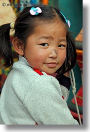 asia, childrens, cute, girls, lhasa, little, people, tibet, vertical, photograph