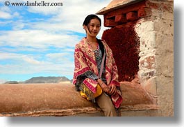 asia, girls, horizontal, lhasa, people, tibet, tibetan, womens, photograph