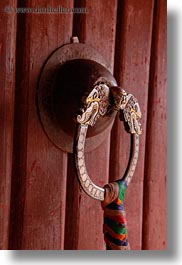 asia, doors, handle, lhasa, potala, tibet, vertical, photograph