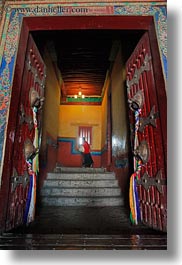 asia, doors, glow, lhasa, lights, potala, tibet, vertical, photograph