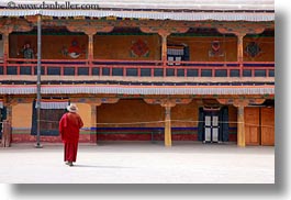 asia, horizontal, lhasa, monks, potala, tibet, photograph