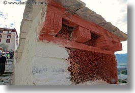 asia, closeup, horizontal, lhasa, potala, tibet, walls, photograph