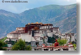 asia, horizontal, lhasa, palace, potala, tibet, photograph