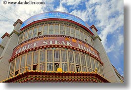 asia, horizontal, houses, lhasa, steak, stores, tibet, photograph