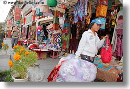 asia, bags, carrying, horizontal, lhasa, stores, tibet, womens, photograph