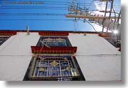 asia, horizontal, lhasa, tibet, upview, windows, photograph