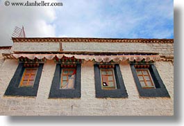 asia, horizontal, lhasa, tibet, upview, windows, photograph