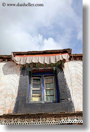 asia, lhasa, tibet, upview, vertical, windows, photograph