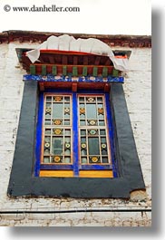 asia, lhasa, tibet, upview, vertical, windows, photograph