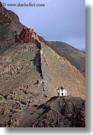 architectural ruins, asia, mountains, riwodechen monastery, tibet, vertical, yarlung valley, photograph