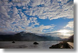 asia, bridge, clouds, horizontal, mountains, scenics, tibet, yarlung valley, photograph