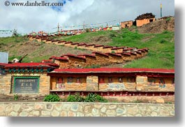 asia, asian, horizontal, monastery, stairs, style, tibet, tsong sten gampo monastery, yarlung valley, photograph