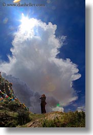 asia, clouds, into, photographers, shooting, tibet, vertical, yumbulagang, photograph