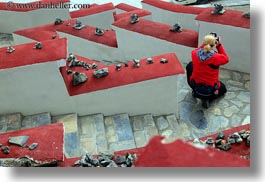 asia, asian, horizontal, kate, roadside temple, stairs, style, taking, tibet, yumbulagang, photograph