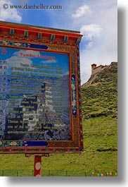 asia, asian, interpretive, language, signs, style, temples, tibet, vertical, yumbulagang, yumbulagang palace, photograph