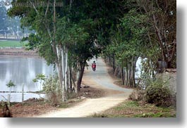 asia, bikes, ha long bay, horizontal, motorcycles, trees, tunnel, vietnam, photograph