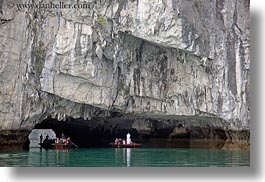 asia, boats, caves, ha long bay, horizontal, under, vietnam, photograph