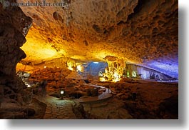 asia, caves, ha long bay, hang song sot caves, horizontal, lighted, long exposure, vietnam, photograph