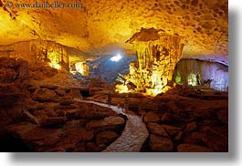 asia, caves, ha long bay, hang song sot caves, horizontal, lighted, long exposure, vietnam, photograph