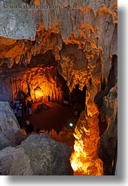 asia, caves, ha long bay, hang song sot caves, lighted, vertical, vietnam, photograph