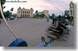 asia, bicycles, bikes, blur, hanoi, horizontal, motion, vietnam, photograph