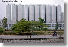 asia, bikes, buildings, hanoi, horizontal, industrial, motorcycles, vietnam, photograph