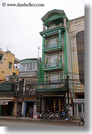 asia, buildings, hanoi, narrow, tall, vertical, vietnam, photograph
