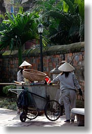 asia, confucian temple literature, gardeners, hanoi, people, vertical, vietnam, womens, photograph