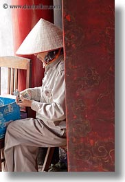 asia, confucian temple literature, counting, hanoi, money, people, vertical, vietnam, womens, photograph