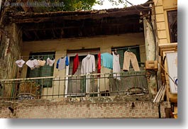 asia, hangings, hanoi, horizontal, laundry, telephones, vietnam, wires, photograph
