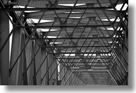 asia, black and white, bridge, hanoi, horizontal, steel, vietnam, photograph